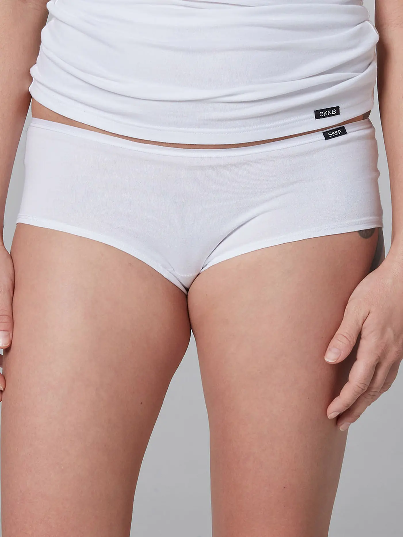 SKINY | Pants 2-er Pkg. "Advantage Cotton" (Weiss) | 